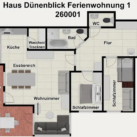 Haus Duenenblick 1 Apartament Wangerooge