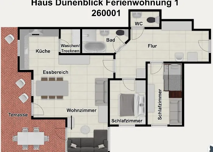 Haus Duenenblick 1 Apartman Wangerooge